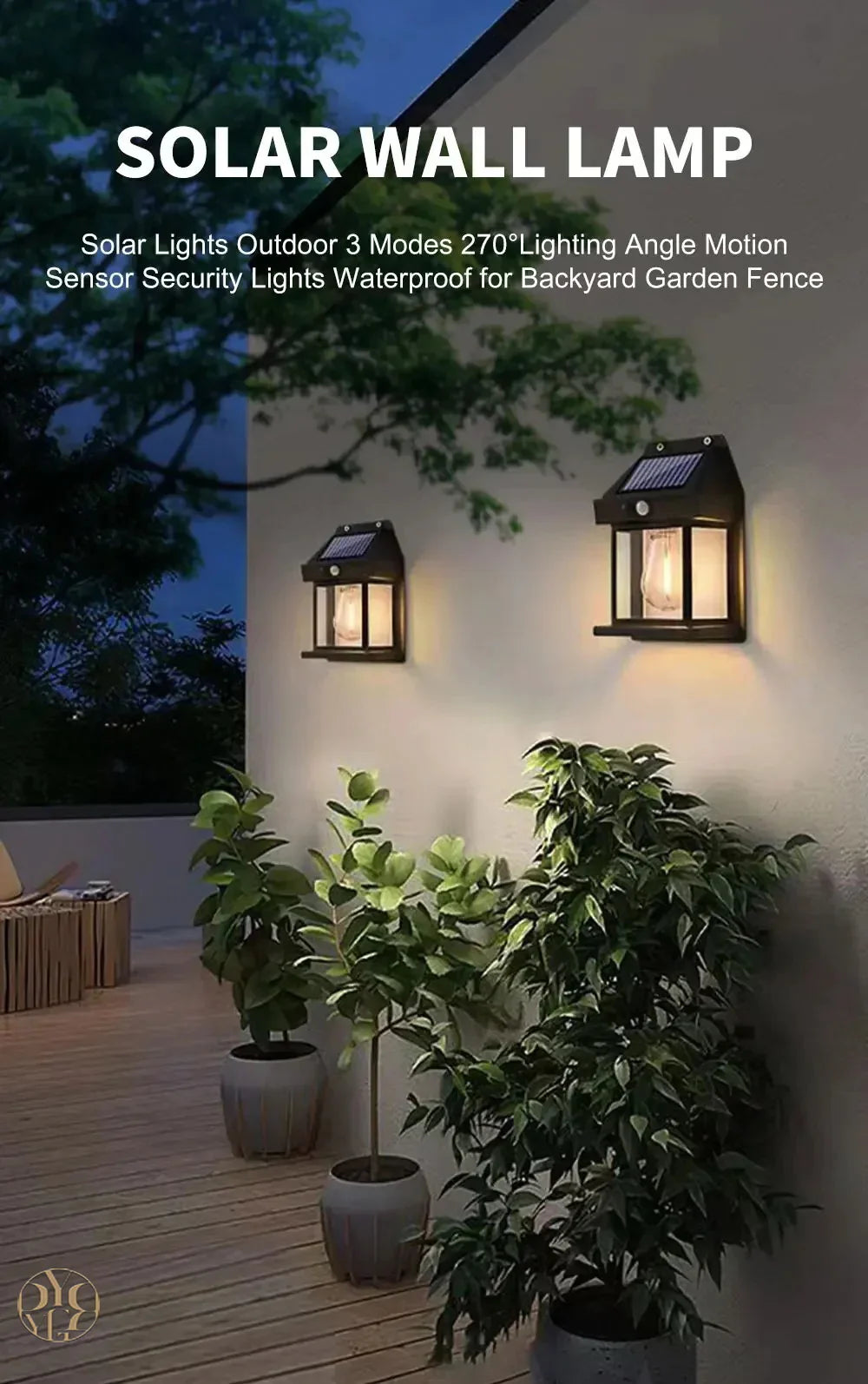 EcoBright Solar Wall Light|Energy-Saving Outdoor LED Lighting for Homes